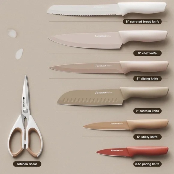 NEW Boxed Kitchen Knife Set